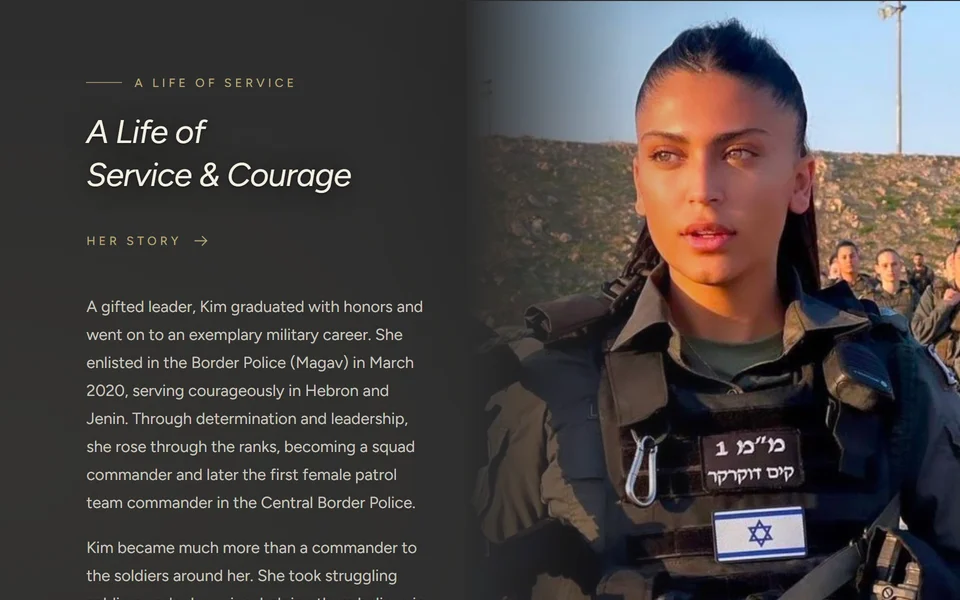 Preview of Kim Dukarker's memorial page