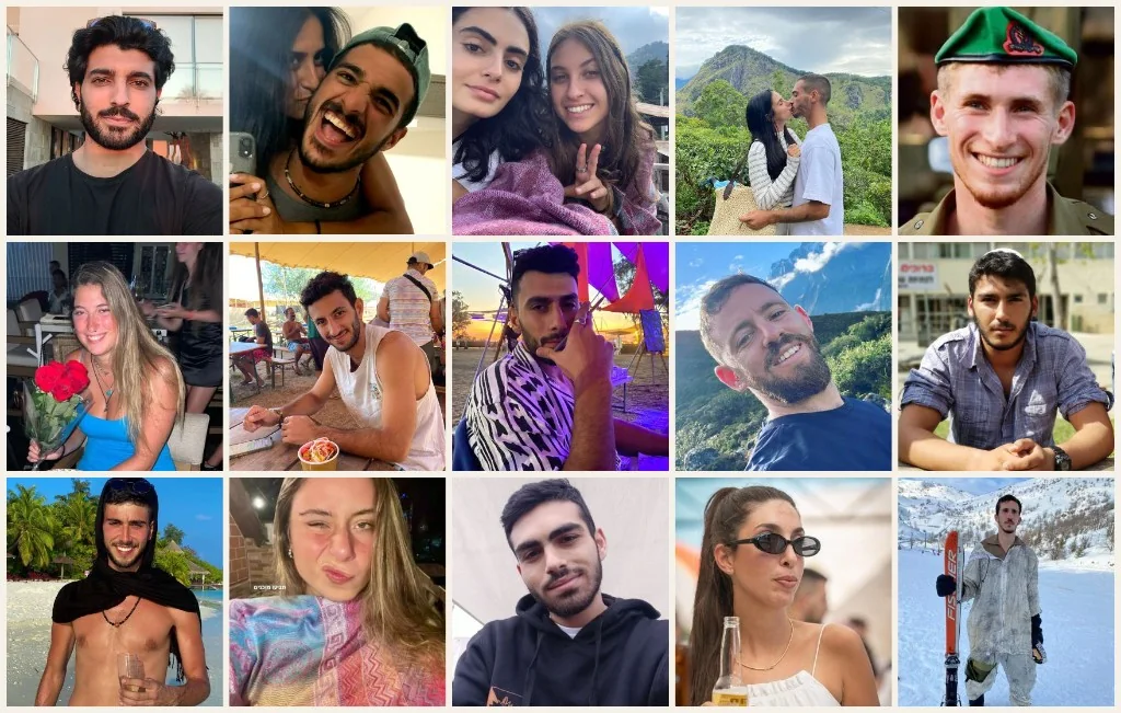 Collage of Nova festival lives remembered, each face honored individually